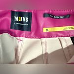 Maeve NWT Anthropologie  Colette Fuchsia Pink Wide Leg Cropped Vegan Leather 26 Photo 7