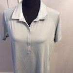 Adidas  Golf XL Womens Polo Short Sleeve Top Gray Light blue print Photo 0