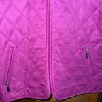 Escapade fuchsia fleece and quilted full zip jacket size medium Pink Photo 2