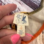 Anthropologie  Edme & Esyllte Cream Colored 100% Silk Fairy Top Photo 4