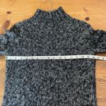 EXPRESS Metallic Mock Neck Sweater Black & Silver Size Medium by  Photo 4