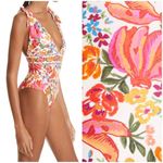 Farm Rio ππ Spring Bananas One Piece Swimsuit ~ Spring Bananas Print XS NWT Photo 8