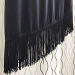 Moa Moa  Black Fringe Hem Dress Large Photo 7