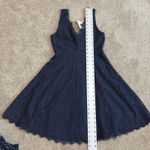 Soprano  small lace overlay v neck fit and flare dress D4 2418 Photo 3