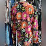 Vera Bradley  Ziggy Zinnia Floral Paisley Chevron Button-Down Shirt Photo 1