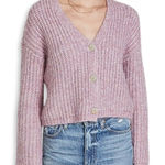 BB Dakota  Steve Madden Cardigan Sweater Marled V Neckline Button Down Pink W L Photo 0