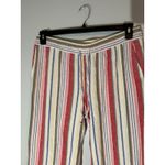 Old Navy Striped Linen Blend Pants Drawstring Waist‎ Casual Summer Trousers Size L tall Photo 1