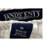 Lands' End Womens Pants Cropped Size 10 Seersucker Clam Digger Summer Cotton Photo 8