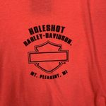 Harley Davidson women's large v neck short sleeve shirt pink tee biker Photo 7