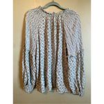 Wonderly  Multi Geo Long Sleeve Split Neck Blouse Size XL Photo 7