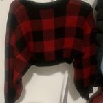 Zaful Plaid cropped sweater Photo 0