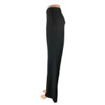Banana Republic  Logan Women's Black High Rise Straight Trousers Pants Size 14 Photo 1