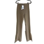 ZARA NWT SPLIT-HEM SKINNY TROUSERS High-waist Camel Photo 10