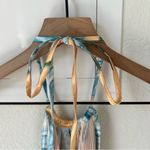 L’IDEE Boheme Gown Pleated Maxi Dress in Yellow Floral Size 6 Photo 5