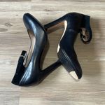 Taryn Rose  Italian designer leather heels Ankle strap Black Euro size 37.5 US 7 Photo 6