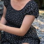 Forever 21 floral black romper fit and flare ruffle Photo 0