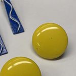 Dress Up Lot Of 5 Pierced Costume Earrings / Studs Colorful Mix - Red Yellow Etc Photo 3