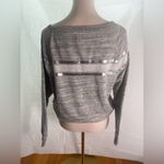 Gap Gray Sweatshirt with Silver Stripes Photo 1
