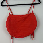 Urban Outfitters  Red Layered Adjustable Cropped Sleeveless Top Size Medium Photo 0
