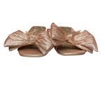 Circus NY by Sam Edelman Natalina Metallic Bow Kitten Heel Slide Sandals Size 10 Gold Photo 10