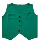 MELLODAY Women’s Small Green Vest Photo 0