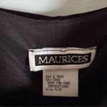 90s Vintage Maurices Sz 9/10 Womens Long Black Velvet Rhinestone Maxi Dress Prom Photo 5