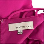 Adelyn Rae Dress Strappy Back Fit and Flare Magenta Cage Skater Back Size Small Photo 5