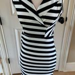 Say What? Black White Stripe Dress Knit Womens M New Summer Photo 8