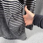 Neon Buddha Women's Striped Cowl Neck Cotton Tunic Sweater Top Size Small Blue Photo 2