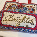 Brighton BNWT  Holiday Tote Bag LOVE Heart Ornament Print Canvas Photo 7