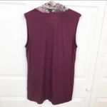 LOGO By Lori Goldstein LOGO‎ Lori Goldstein Medium Purple Draped Open Front Vest Photo 4