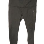 Lululemon Size 6 Black Front Zip Pocket Cropped Athletic Leggings Activewear Photo 0