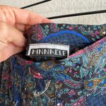 American Vintage PINNACLE Vtg 90s Paisley Boho Black A-Line Maxi Skirt Fairy Cottage Womens XS Photo 1