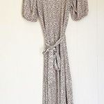 River Island  Midi Dress Cream Black Spot 8 Photo 0