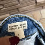 Madewell The Perfect Vintage Straight Crop Jean Belbury Wash Tencel sz 31 N0221 Photo 6