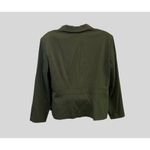 Studio 1940 Olive Green Women's Blazer Jacket With Four Pockets & Button Photo 4
