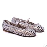 NWT Matisse Eloise Ballet Flat Silver Size 9 Photo 1