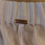 Free People  Hello Beautiful Off Shoulder Linen Knit Top Tie Front S NEW Nautical Photo 7