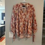 Cynthia Rowley  Floral Blouse MEDIUM Photo 1