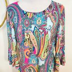 Tommy Hilfiger Jaipur Matte Jersey Paisley Casual Dress bell sleeves size 12 Photo 8
