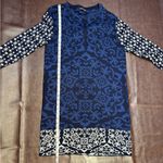 Gypsy 05  Global Village Crew Neck Sweater Dress Geometric Designer Womens‎ small Photo 15