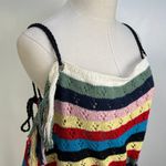 Anthropologie Lingua Franca Marathi Pointelle Sweater Tank Top Blue Size 2X Photo 3