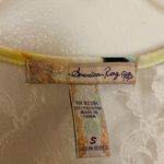 American Rag Womens Tank Top S Small Multicolor Floral Lace Back Neck Waist 34” Photo 1