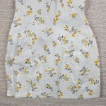 Forever 21  Denim Floral Babydoll Dress Small White Button‎ Down Y2k Cottagecore Photo 7