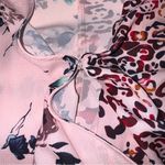 Boutique NEW  Pink Printed Surplice Blouse Photo 9