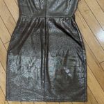 Missguided  Shiny Sparkly Stretch Bodycon Mini Dress - Size 4 Metallic Photo 5