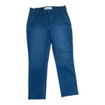 Frank & Eileen Wicklow Denim Cropped Chino Pants in True Blue Denim Wash | 8 Photo 2