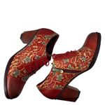 L'ATISTE L'Artiste Heeled Lace Up Red Shoe Octavius Womens Size 41 Photo 2