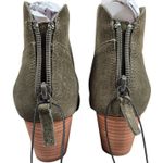 Violet & Red Olive Cupid Bootie Stacked Block Heel 6 NWT Green Photo 7