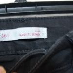 SO ‎ Junior Black Denim Shorts Size 7 Photo 2